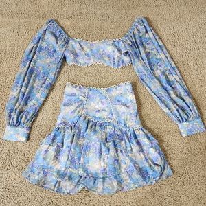 SHEIN 2-piece co-ord blue set